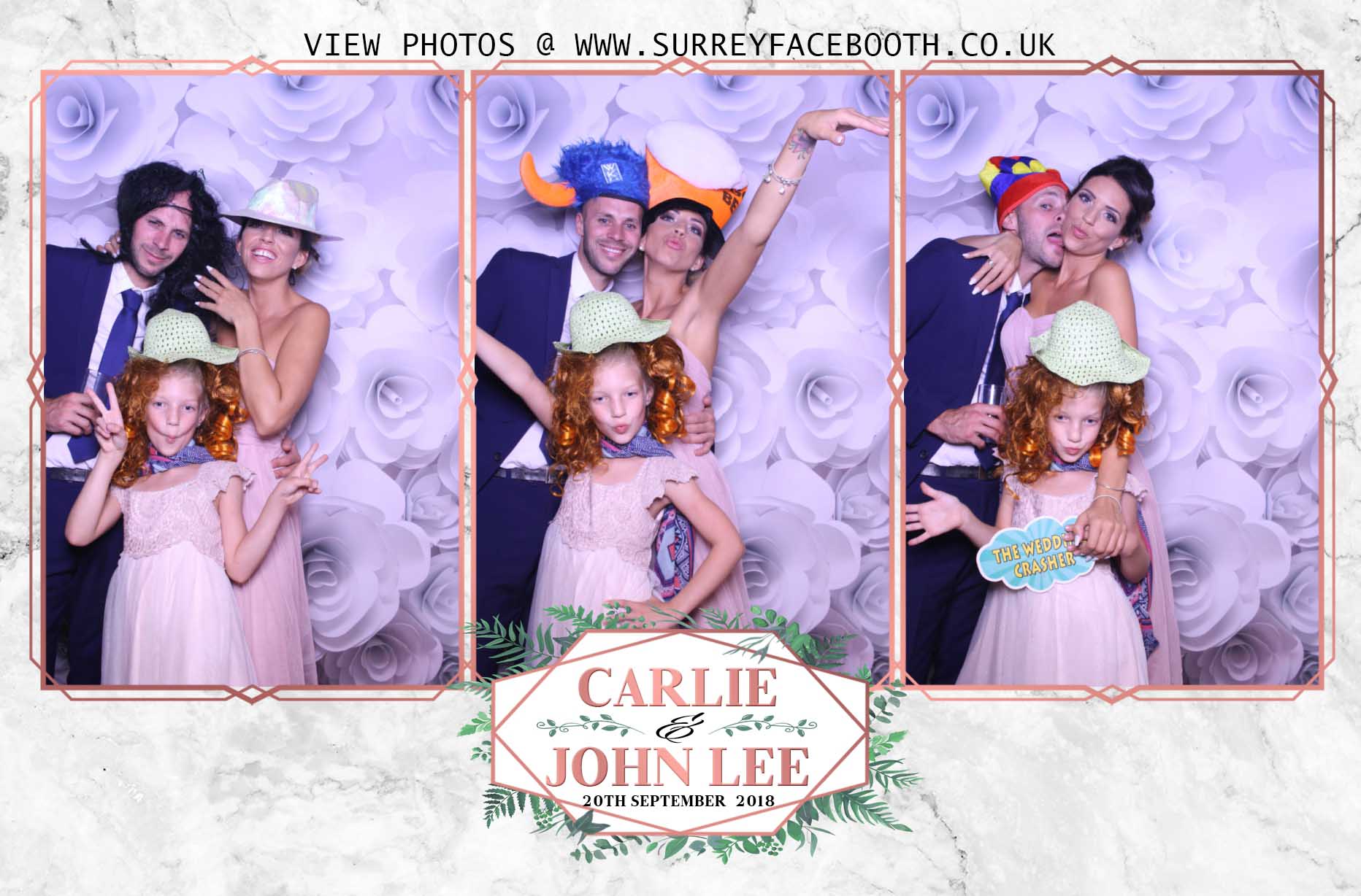 John & Carlie's Wedding | View more photos from the event at galleries.surreyfacebooth.co.uk/u/Surrey-FaceBooth/John-Carlies-Wedding